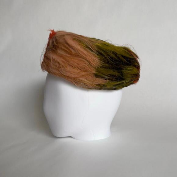 D’ORSAY DORSAY Vintage Feather Pillbox Statement Church Hat - Picture 4 of 8